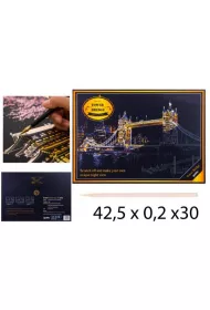 Norimpex Zdrapywanka kopertowa Tower Bridge 40,5x28,5 cm 1006262 (5324R)