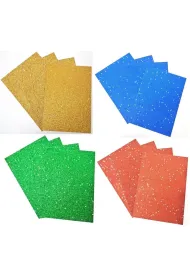 Fresh Papier kolorowy A4 z brokatem 3 arkusze MIX