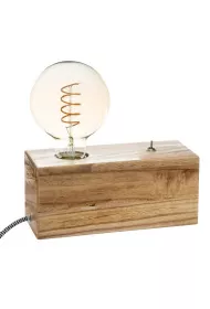 Atmosphera Lampka na drewnianej podstawie Tibu