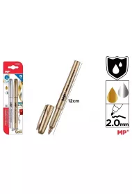 Mp Main Paper Flamaster metaliczny z�oty i srebrny
