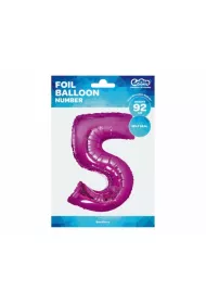 Godan Balon foliowy cyfra 5 FG-C85R5 r�owy 92cm