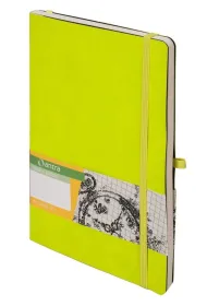 Antra Notes A5 Impresja limonkowy kropki 192 kartki