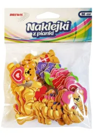 Brewis Naklejki z pianki Misie z sercem 36szt