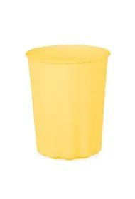 PartyDeco Kubeczki plastikowe Falbanka, ��ty 4 x 220 ml 4 szt.