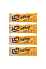 Dobra Kaloria Baton niadanie praone orzeszki i sl Zestaw 4 x 35 g