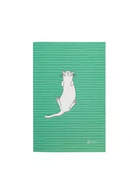 Santoro redni Notatnik - Feline Fine (Bold Green)