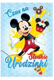 Kukartka Karnet B6 3DS-007 Urodziny Myszka Miki
