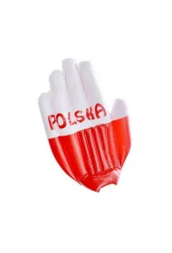 Arpex R�kawica dmuchana kibica 47 cm bia�o-czerwona