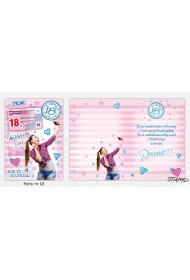 Stamp Karnet Party naklejany B6+koperta Urodziny 18 wz18