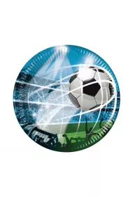 Godan Talerzyki papierowe Soccer Fans 23 cm 8 szt.