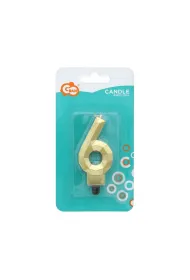 Godan �wieczka Cyfra 6 Diament 7.6cm