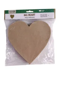 Happy Color Kszta�t z papier mache BIG HEART, 19x2.5cm