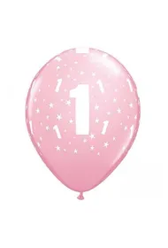 Godan Balon z nadrukiem "1" pastelowe 11 cali