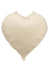 PartyDeco Balon foliowy Serce jasny be� 45cm