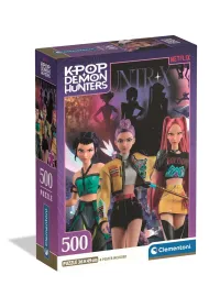 Puzzle 500 element�w. Compact. KPop Demon Hunters Clementoni