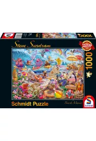 Puzzle 1000 el. Zwierzaki na pla�y Schmidt
