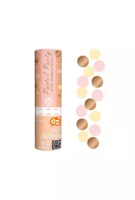 Godan Konfetti pneumatyczne k�ka r�owe, z�ote 15 cm