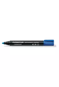 Staedtler Marker wodoodporny Lumocolor, niebieski, okr�g�y