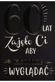 Kukartka Karnet B6 PR-109 Urodziny 60