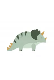 PartyDeco Serwetki Triceratops 18x10cm