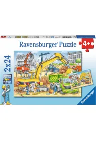 Puzzle 2x24 el. Na budowie 078004 Ravensburger