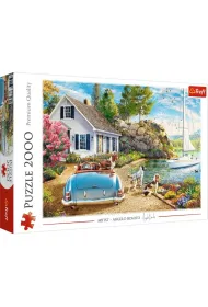 Puzzle 2000 el. Wakacyjna przysta� Trefl