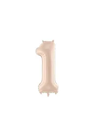 PartyDeco Balon foliowy 1 ciemny be� 72cm