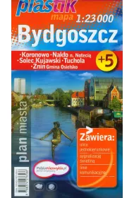 Bydgoszcz. Plan miasta. Mapa foliowana