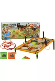 Gra zr�czno�ciowa 2w1 Rzut woreczkiem i obr�cz� LeanToys
