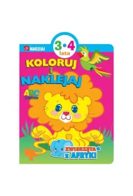 Koloruj i naklejaj. Zwierzta z Afryki