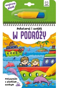 Pokoloruj i znajd� w podr�y. Malowanka z pisakiem wodnym