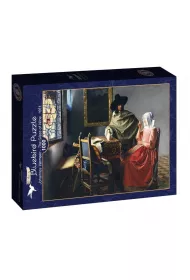 Puzzle 1000 el. Kieliszek wina, Vermeer Bluebird Puzzle