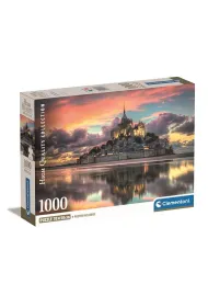 Puzzle 1000 el. Compact Le Magnifique Mont Saint-Miche Clementoni