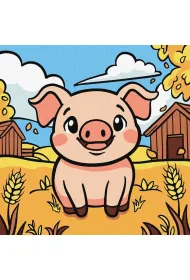 Malowanie po numerach - Fajny prosiaczek Kids Ideyka