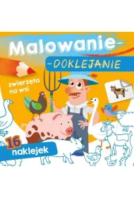 Ksi��eczka 15X15 cm Malowanie-doklejanie. Zwierz�ta na wsi  Naklejki SKRZAT  071108