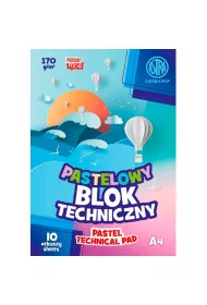 Astra Blok kolorowy barwiony w masie A4 170g, 10 arkuszy