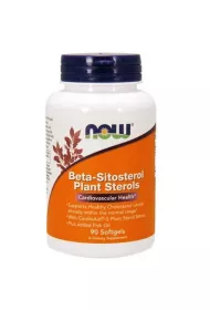 Now Foods Beta-Sitosterol Plant Sterols - Sterole rolinne Suplement diety 90 kaps.