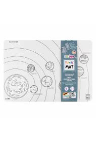 Funny Mat White - Uk�ad S�oneczny. Mata do kolorowania wielokrotnego u�ytku Strigo