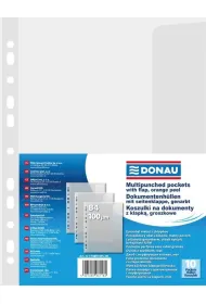 Donau Koszulki B4 z klapk� PP groszkowe 100 mikr 110 szt.