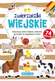 Kolorowanka z naklejkami - Zwierzaczki wiejskie