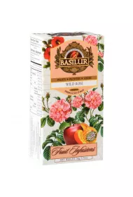 Basilur Herbata owocowa napar Wild Rose w saszetkach 25 x 2 g