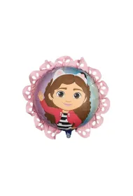 PartyDeco Balon foliowy pastylka Koci Domek Gabi 52x52cm