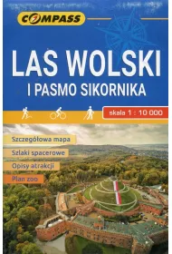 Mapa turystyczna Las Wolski i Pasmo Sikornika 1:10 000