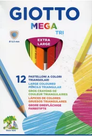 Giotto Kredki Mega Tri 12 kolor�w