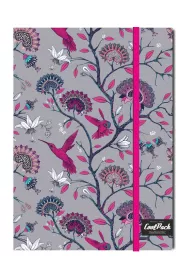 Brulion A5 z gumk� Coolpack Silence 04699 linia 80 kartek