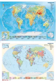 Podkad dwustronny z map wiata