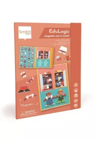 Puzzle Uk�adanka magnetyczna kszta�ty i kolory Ubierz mi� Scratch