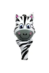 Balon foliowy zwierz�tko z uchwytem zebra