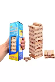 Wiea klocki drewniane 54el