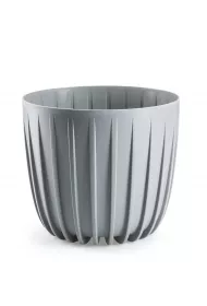 HowHomely Donica Stripped niska szara 24xh21 cm